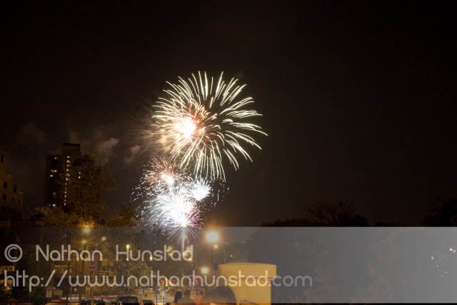 Minneapolis fireworks on 4 July 2010